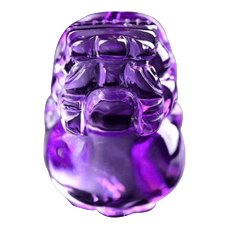 初緣天然紫水晶吊墜男女款貔貅水晶瑪瑙項鏈本命年蛇年禮物送男女友 紫水晶貔貅吊墜-孤品隨機發(fā)貨