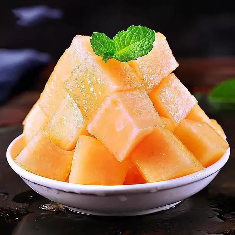 相遇红颜海南哈密瓜新鲜水果脆甜应季现摘孕妇水果西州网纹蜜瓜整箱 带箱5斤哈密瓜1-3个装