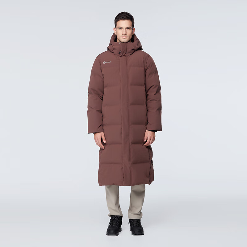 HALTI哈尔迪羽绒服秋冬外穿防泼水防风保暖长款95%鹅绒服708S 琉璃蓝 2XL 185/100A