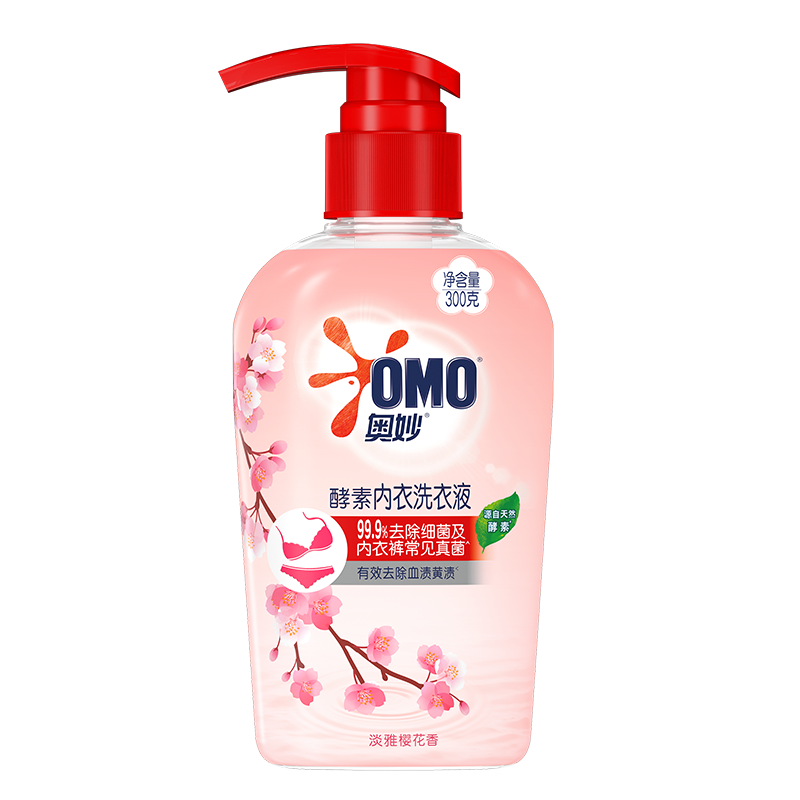 ���OMO������ϴ��Һ�ڿ���ϴҺӣ��300g ���¿�ר��ŮʿȥѪ�� 99.9%����