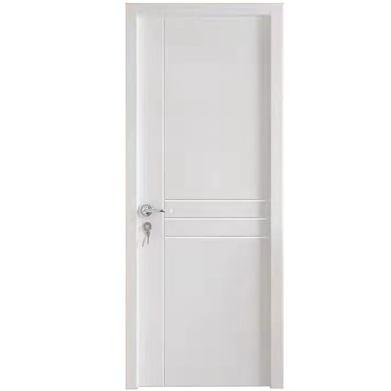 pvc免漆门简约卧室门房门办公用平开门室内实木复合单双开套装门 m01