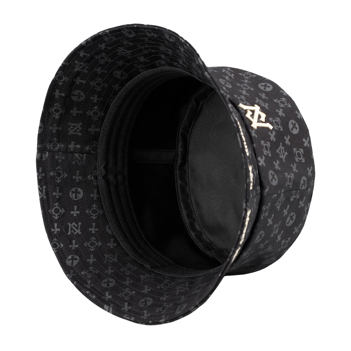 sunhero个性潮牌原创渔夫帽印花款字母边绣帽檐刺绣渔夫帽盆帽明星款街头 字母边绣渔夫帽 XL （59-61cm）[仅适大头男]