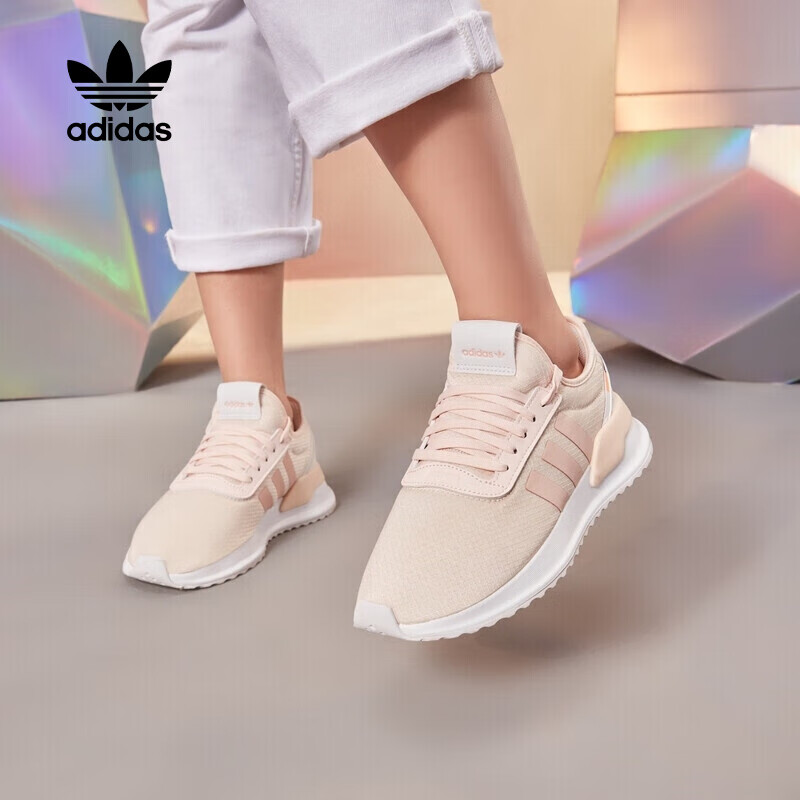 阿迪达斯 (adidas)三叶草跑步鞋女鞋2024春季时尚百搭透气轻便防滑