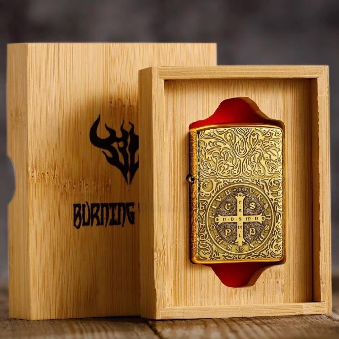 zippo打火机zippo康斯坦丁蚊版限量正版盔甲送礼男士煤油 黄铜盔甲