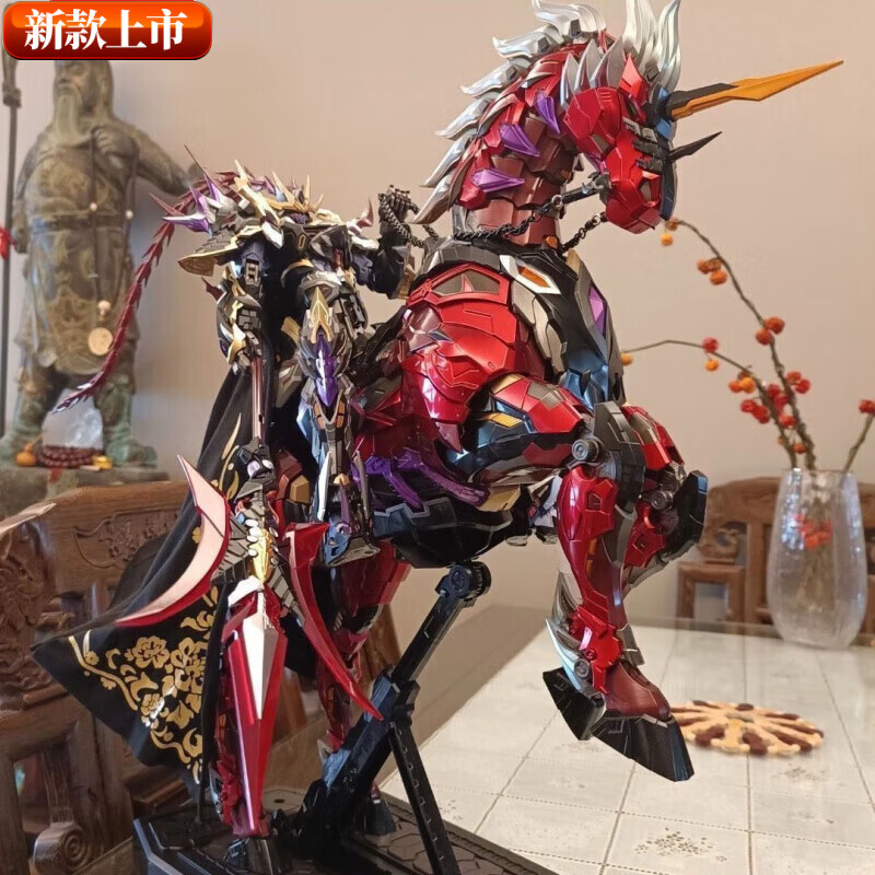 斯派德盲盒系列现货魔动吕布三国敖丙白雪姬异端独角兽高达等随机发的 许愿(吕布+赤焰马)支架仅剩9盒 盲盒许愿系列随机一盒