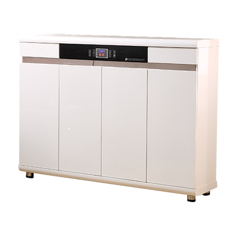 智米乐智能电子消毒除臭烘干杀菌抽湿加热鞋柜大容量白色亮光钢琴烤漆擦鞋简约现代鞋子消毒除湿轻奢鞋柜家具 四门白色(不带擦鞋机) 电梯送货入户+免费安装