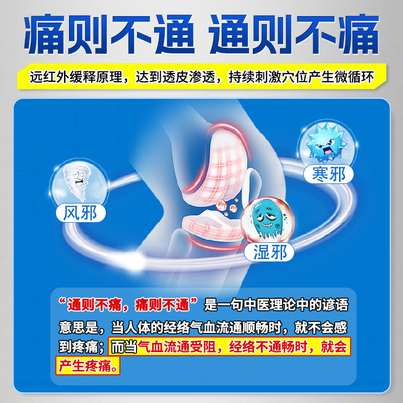 金顶皇医用远红外治疗贴膝盖积液关节炎滑膜炎足底筋膜炎疼痛专用膏药贴 15贴/5盒装