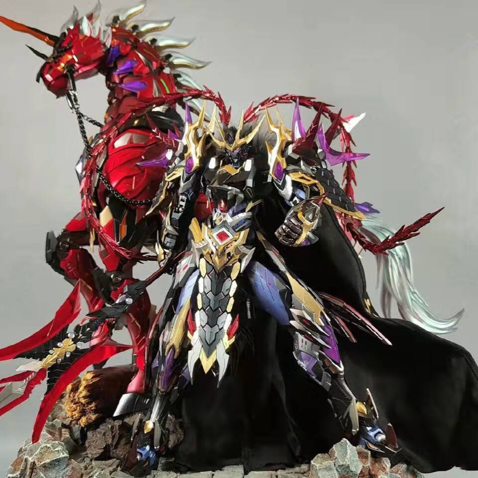 摩动核高达模型四圣兽青龙三国吕布关羽干 许愿摩动核吕布百分之90中