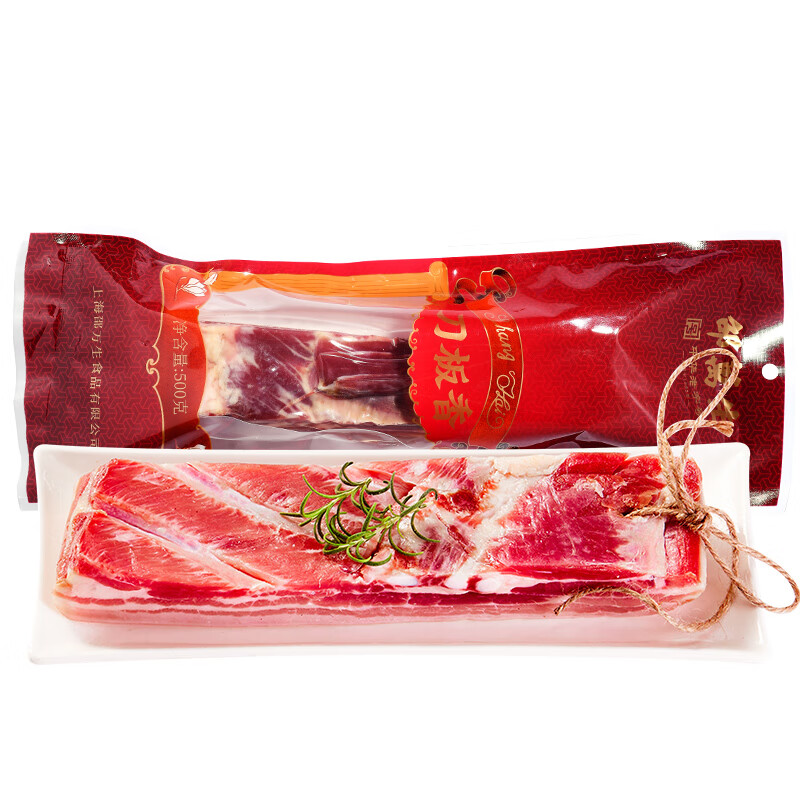 邵萬(wàn)生刀板香刀板肉咸肉特產(chǎn)臘肉腌肉徽菜五花臘肉腌篤鮮老字500g 500g 刀板香*1袋