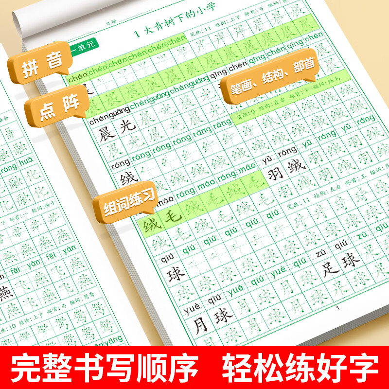 【2025新版】三年级上册同步练字帖语文人教版钢笔硬笔书法练字本正楷书笔画笔顺儿童铅笔描红练习写字每日一练楷体组词识字作文阅读理解专项训练字帖小学生专用 【2本】三上同步字帖+三下同步字帖 三年级