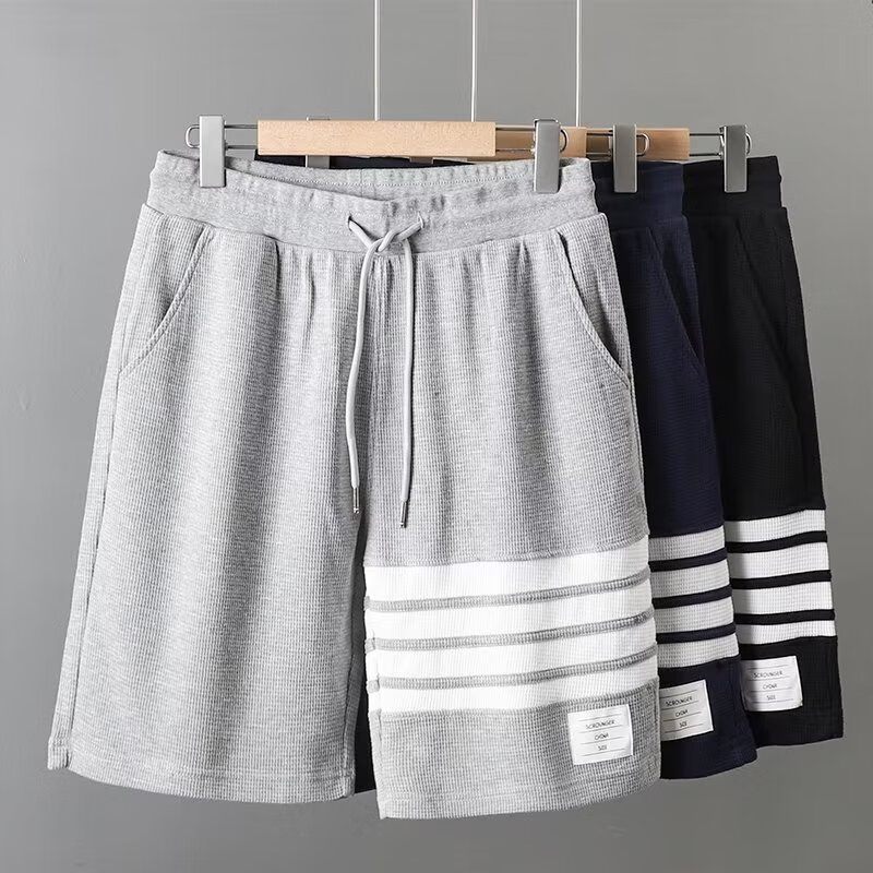 休闲短裤男夏季新款时尚ins薄款沙滩裤宽松青少年学生五分裤子潮 灰色