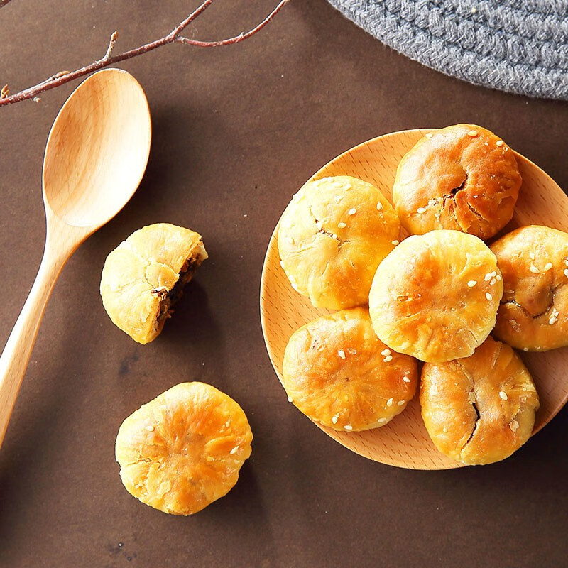 味滋源黄山烧饼170g/袋装 原味辣味 梅干菜扣肉饼 安徽特产小吃 原味170g/袋+香辣170g/袋 1件