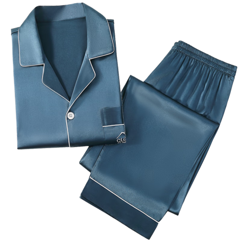 古今（GUJIN）睡衣男士家居服春秋季2026年新款长袖裤高端轻奢可外穿男生青少年 石松绿 3XL （推荐体重：175-200斤）