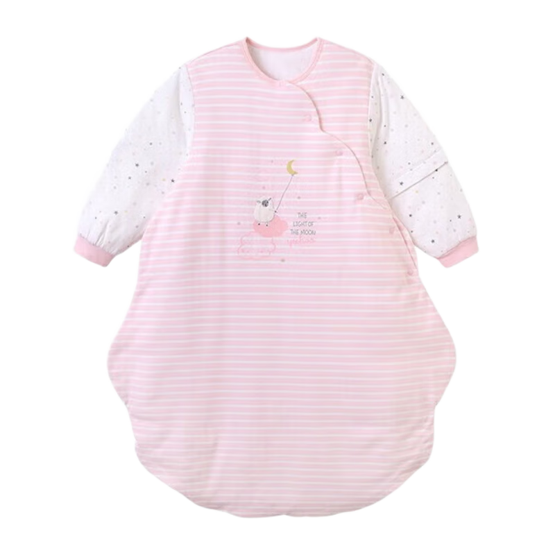 英氏（YEEHOO）【商场同款】英氏初生婴儿睡袋不分腿长袖防踢被柔软床品 【秋冬款】牧场粉 建议10-14℃ 95*41cm(推荐身高100-110cm)