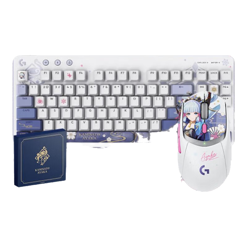 罗技（G）G309 无线游戏鼠标蓝牙双模GPWmini版电竞机械轻量化小狗屁王鼠标罗技神里绫华原神联名 G309+G517原神套装