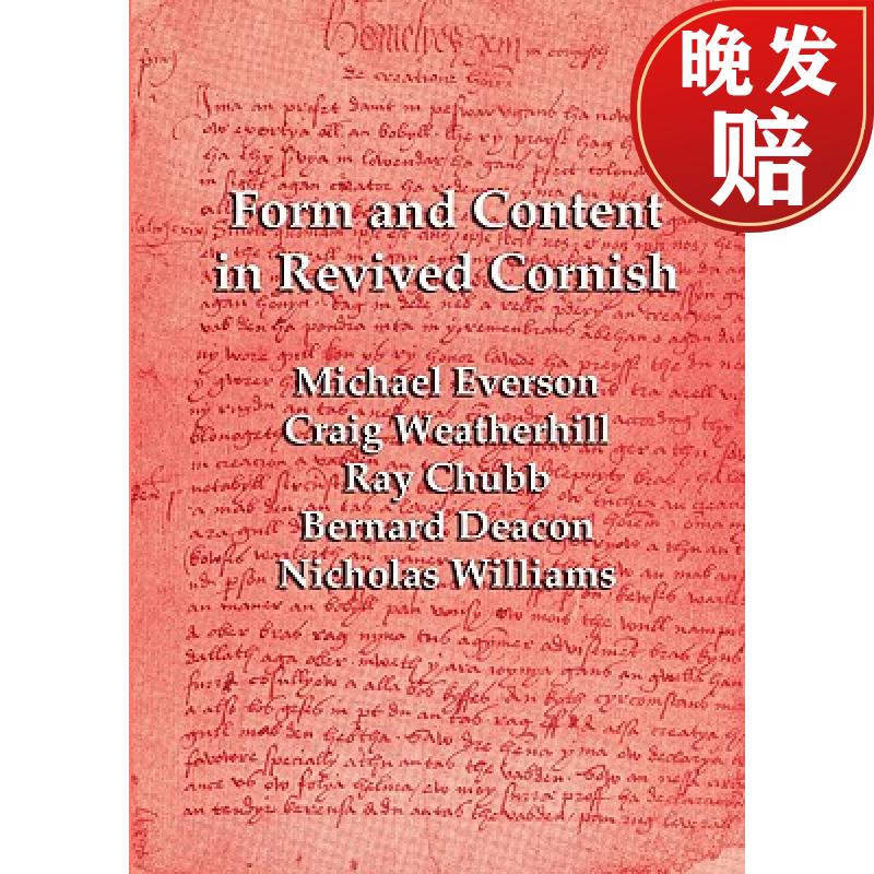 【4周达】form and content in revived cornish: reviews and essays
