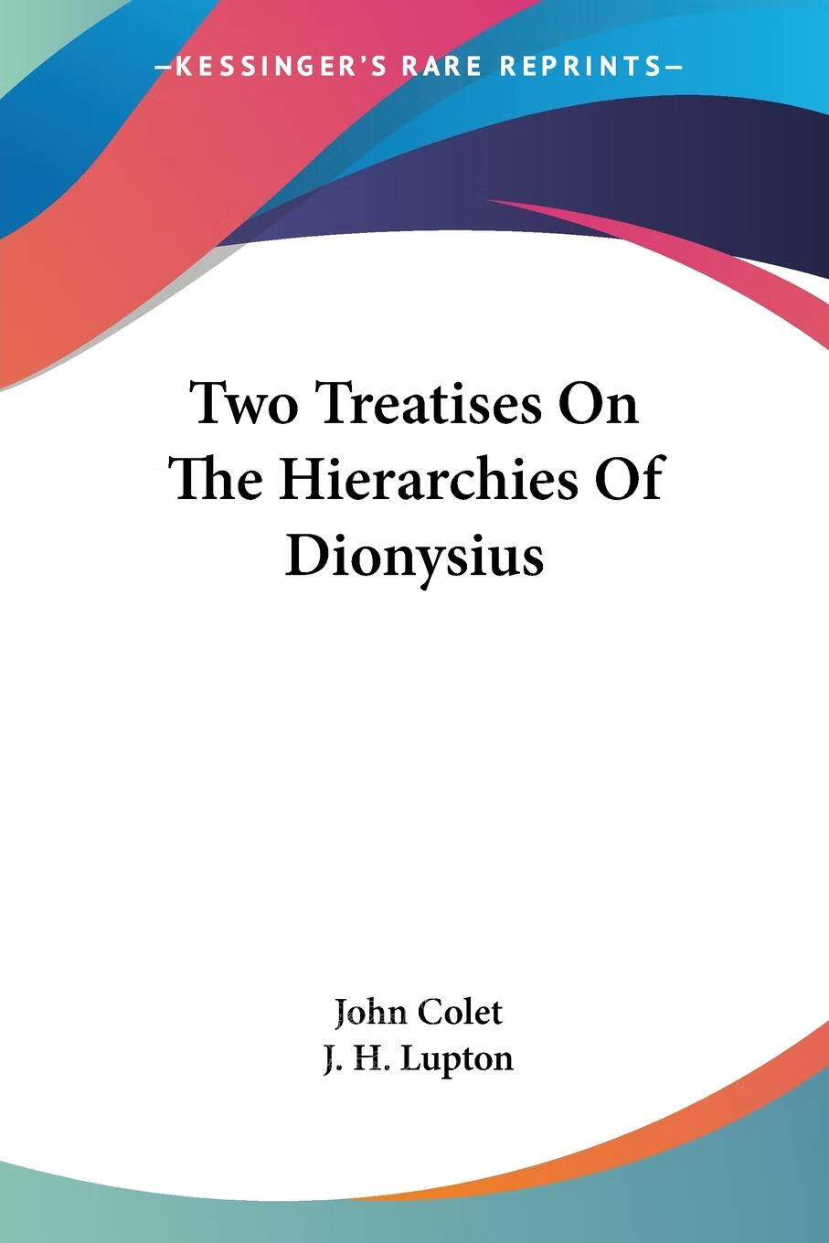 【2周达】【预售按需印刷】two treatises on the hierarchies of