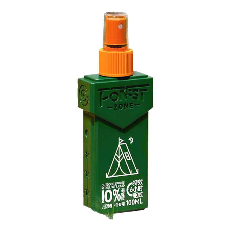 森林地带驱蚊喷雾驱蚊液避蚊胺户外驱蚊液野外防蚊 【肩章款】10%避蚊胺100ml*1瓶
