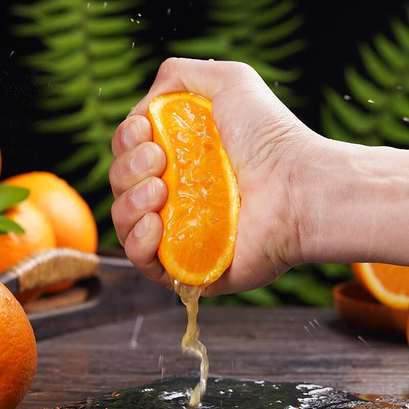 琪江果湖南麻阳冰糖橙 手剥高山甜脐橙子当季新鲜水果整箱 麻阳冰糖橙净重4.5斤55-60mm小果