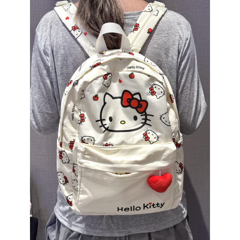 hello kitty书包少女心HelloKitty大容量双肩包ins风卡 卡通Kitty猫