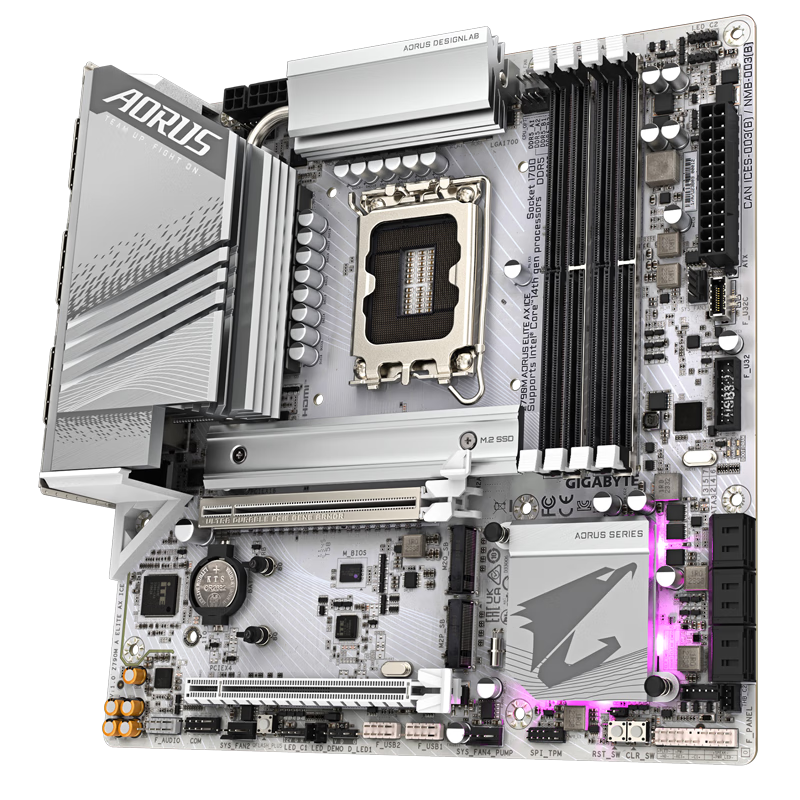 技嘉（GIGABYTE）Z790 主板Z790 AORUS XTREME X ICE 钛金雕支持12代13代14代酷睿台式机主板 Z790M AORUS ELITE AX ICE