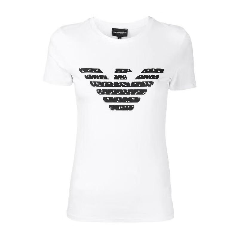 安普里奥·阿玛尼(emporio armani)阿玛尼 女款简约休闲t恤圆领棉质