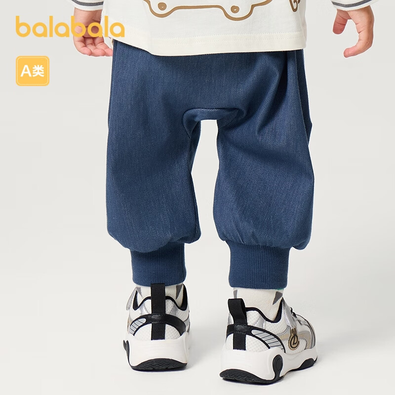 巴拉巴拉宝宝裤子婴儿长裤男童运动裤PP裤女童休闲裤2025春装208125108209