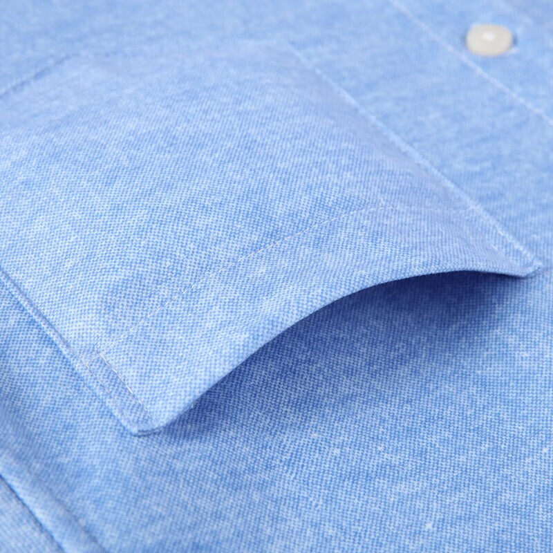 罗蒙（ROMON）长袖保暖衬衫男新款加绒加厚格子衬衫中青年男士商务休闲衬衣 蓝色 38/M