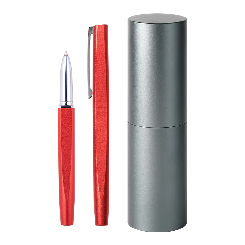 KACO品致高端签字笔0.5mm黑色宝珠笔男女生日礼物商务礼品 新年礼物 红色