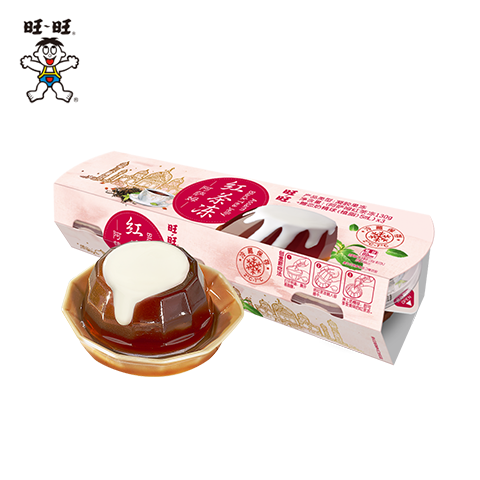 旺旺茶冻 阿萨姆红茶冻130g*3盒   冷藏果冻