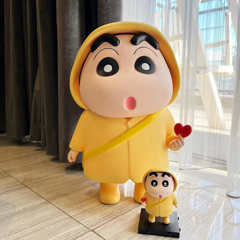 卡盟文创(camon)蜡笔小新手办超大摆件大号公仔玩偶周边系列雨衣男