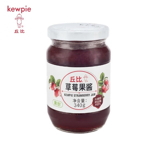 隽颜堂丘比草莓果酱340g2瓶蛋糕酱面包酱水果馅料冰激凌酸奶果酱 草莓
