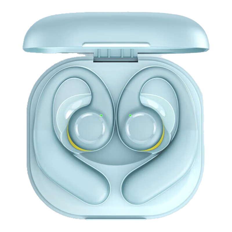 艾米尼（AMINY）蓝牙耳机 概念升级空气传导无线挂耳式不入耳超长续航运动跑步适用于苹果/华为/小米/oppo  碧海青