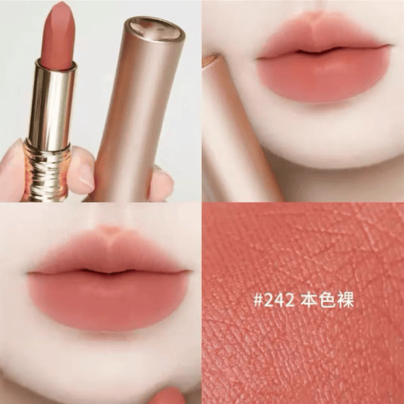 蛮腰菁纯口红218/299哑光唇膏粉金管小样1.6g礼物女生试用高级感 L粉金管  242   1.6g 小样