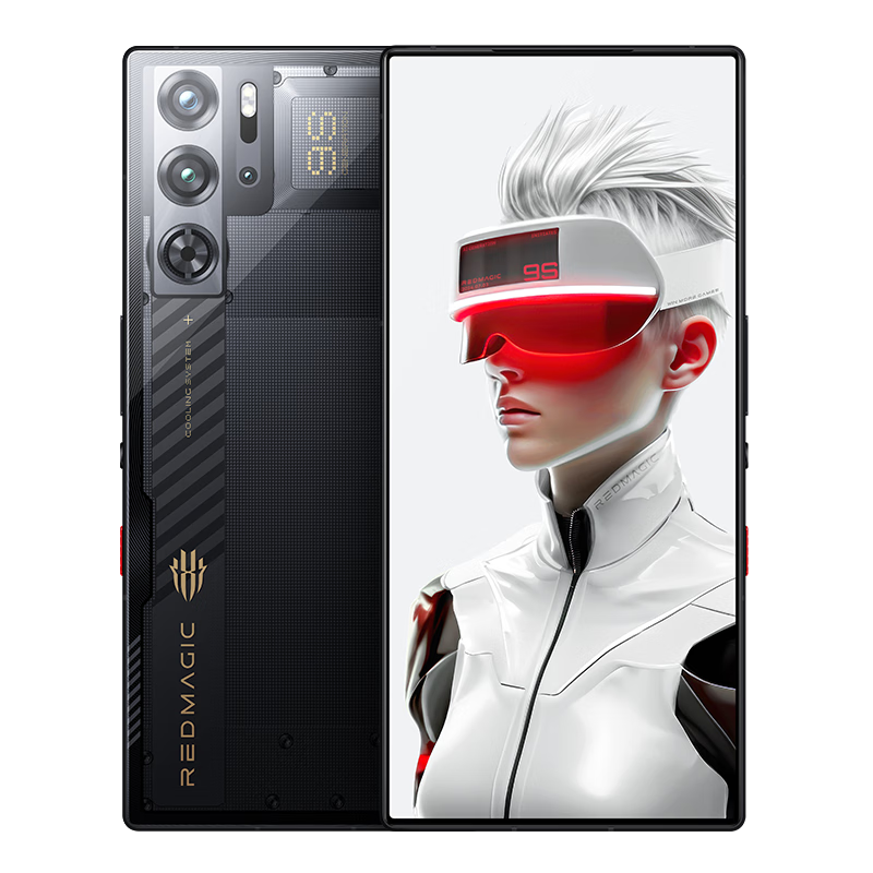 努比亚（nubia）红魔9S Pro  AI游戏手机  骁龙8Gen3领先版 6500mAh电竞手机 暗夜骑士12GB+256GB 官方标配