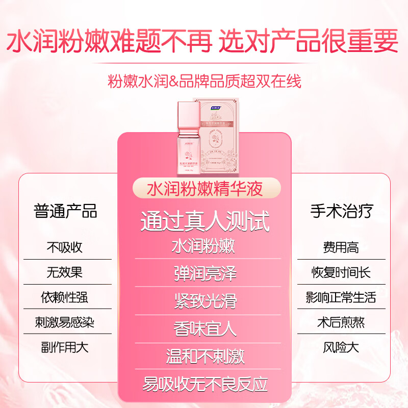 妇炎洁私处粉嫩搭去淡化黑色素私密处变粉粉嫩乳晕头大腿外阴美嫩白产品 1瓶调整装（水润粉嫩/多盒更实惠） 可搭女人私密处紧致水润凝胶产品