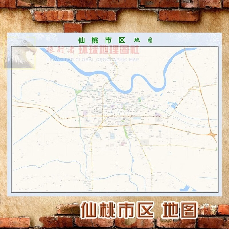仙桃市街道市区地图图片