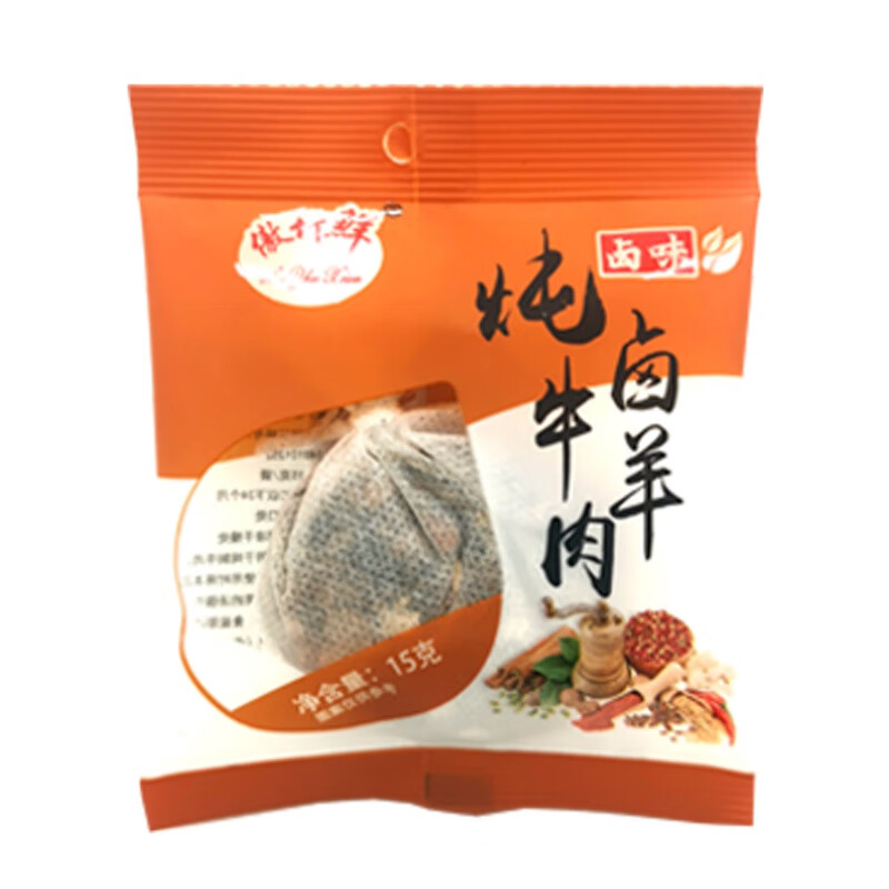 泰城谷匠傲竹鲜炖卤牛羊肉料包五香卤牛肉料包 炖卤牛羊肉料15g*6包