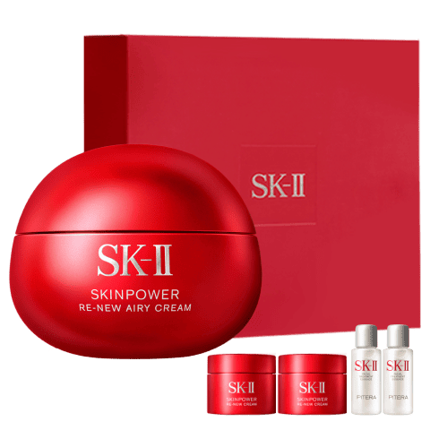 SK-II大紅瓶面霜50g輕盈sk2水乳化妝品全套護(hù)膚品套裝乳液生日禮物女