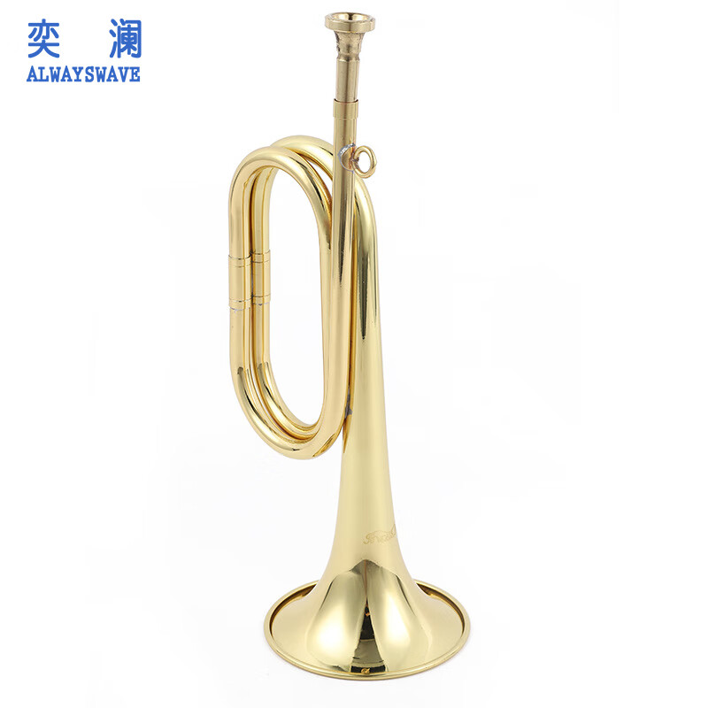 奕澜军号 乐器黄铜老式军号起床号小步号吹号乐器 黄铜号 冲锋号