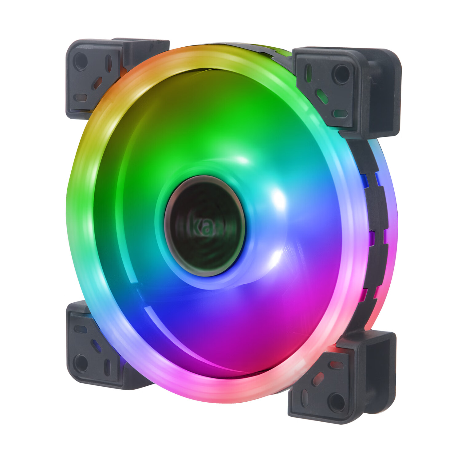 akasa vegas 12cm机箱风扇 argb风扇双光圈幻彩5v3针神光同步 14cm