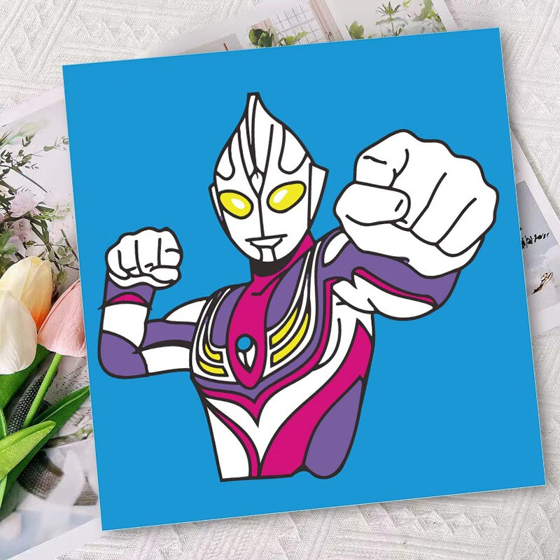 辉音数字油画diy小学生儿童卡通动漫简单小尺寸手绘填