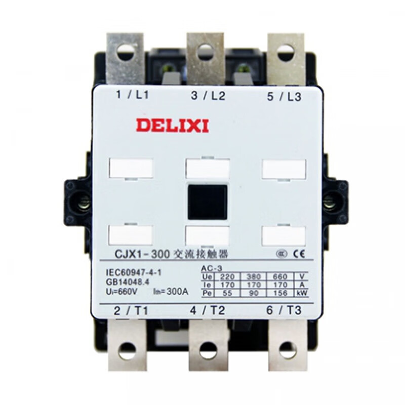 德力西电气（DELIXI ELECTRIC）交流接触器CJX1-300/22 两常开两常闭3TF 220V380V300A 线圈电压AC220V