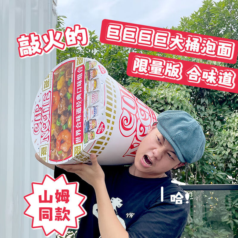 食怀超大一桶世界合味道经典口味组合限量版巨大泡面桶24小杯1880g 合