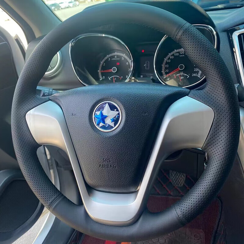 韩晴东风启辰t70方向盘套牛皮晨风15款16年启辰t70x把套专用手缝全包