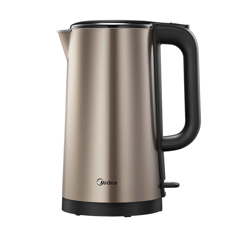 美的（Midea）電水壺熱水壺 2L全鋼無縫雙層防燙電熱水壺 316L不銹鋼1800W大功率燒水壺【國家補貼】SH20M121