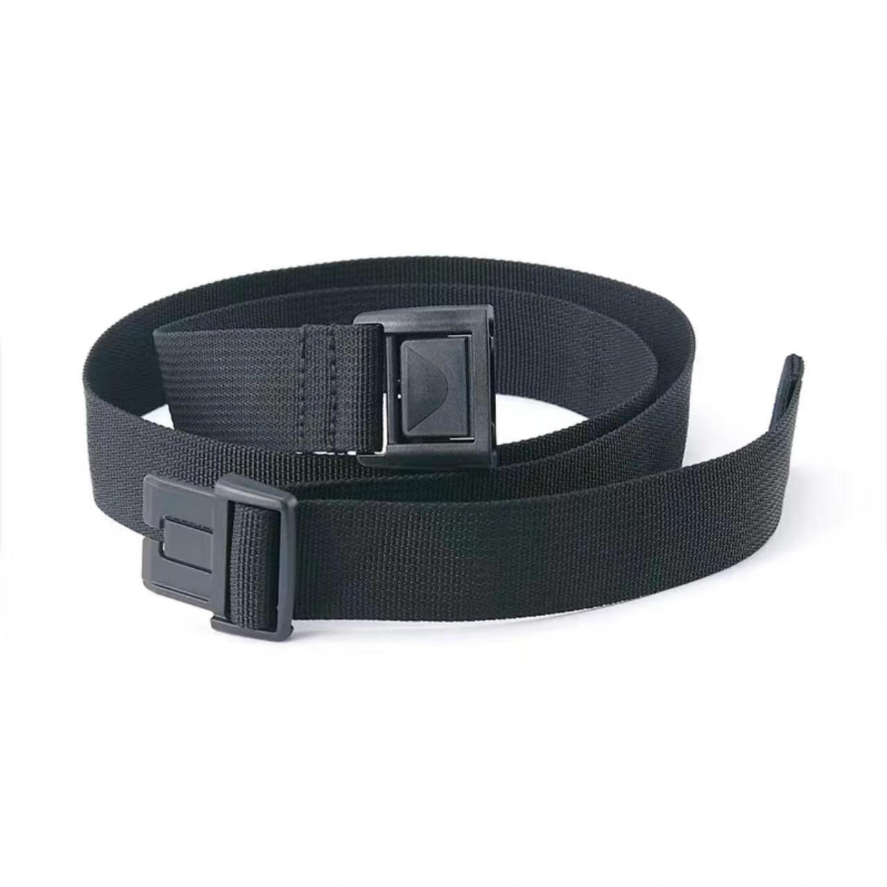 运动户外尼龙无铁金属无磁塑料扣休闲裤带细窄轻薄速干冲锋裤腰带