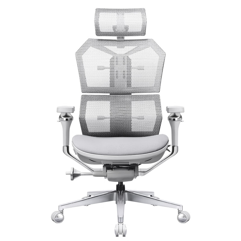 工学至尊 A8旗舰人体工学椅 极光银海绵坐垫 有脚托