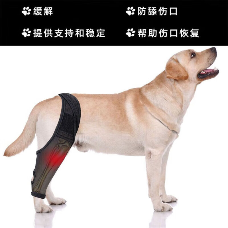 宠物腿部固定护具术后受伤保护套狗狗后腿保护套辅助瘸腿护膝 s