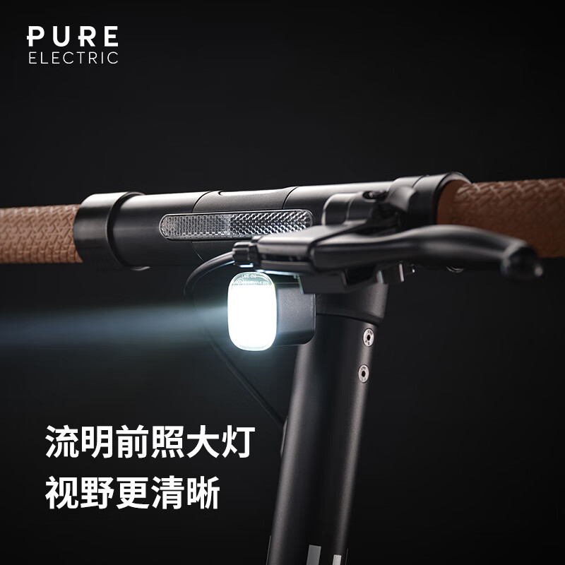 佩尚Pure Electric电动滑板车成人便携高续航折叠式二轮大人代步车 PURE AIR4 PRO 暗夜黑浅棕